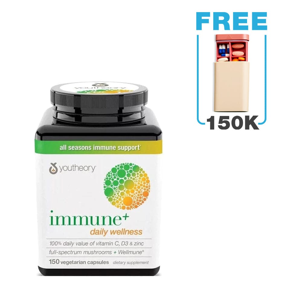 Viên uống tăng cường hệ miễn dịch Youtheory Immune+ Daily Wellness (150 viên)