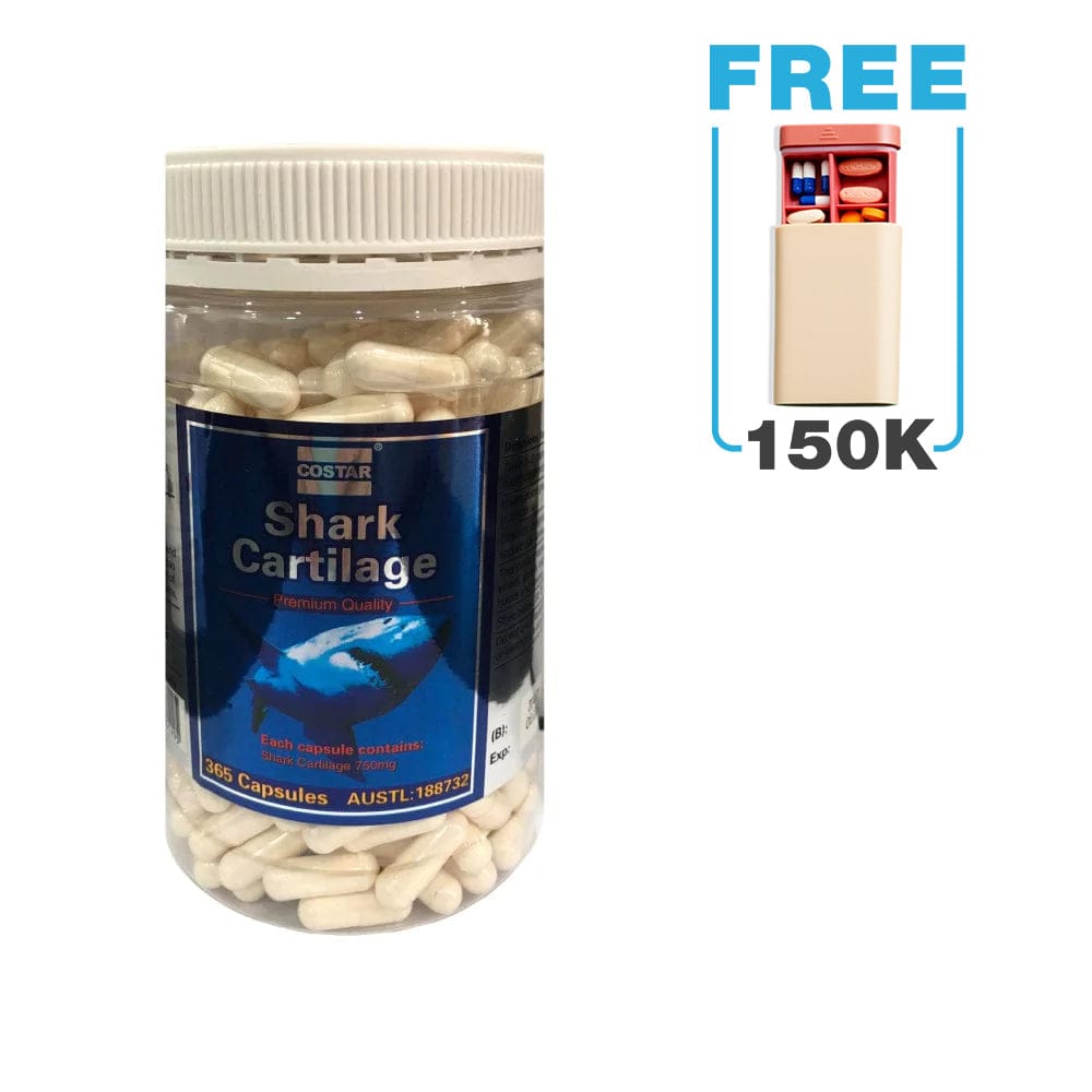 Viên uống hỗ trợ xương khớp Sụn Vi Cá Mập Costar Shark Cartilage 750mg (365 viên)