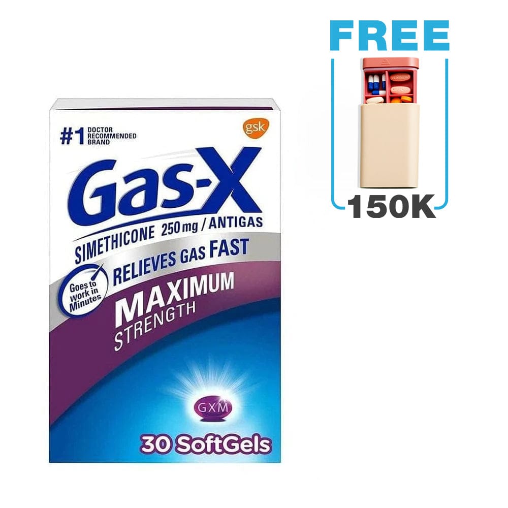 Viên uống giảm đầy hơi Gas-X Maximum Strength 250mg (30 viên)