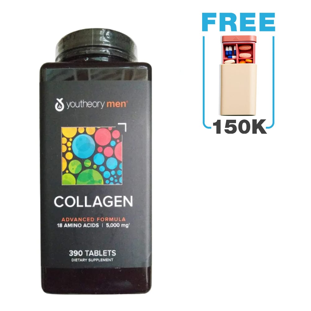 Viên Uống Bổ Sung Collagen Cho Nam Youtheory Mens Collagen Type 1 2 & 3 (390 Viên)