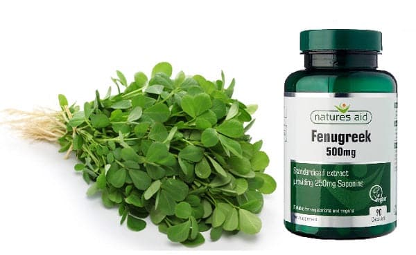 Viên uống lợi sữa Natures Aid Fenugreek 500mg hộp (90 viên)